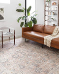 Loloi Skye Collection SKY-01 Blush/Grey 8'-0" x 8'-0" Round Area Rug
