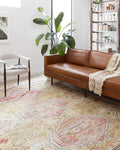 Loloi II Skye Collection SKY-04 Gold/Blush 2'-6" x 7'-6" Runner Rug