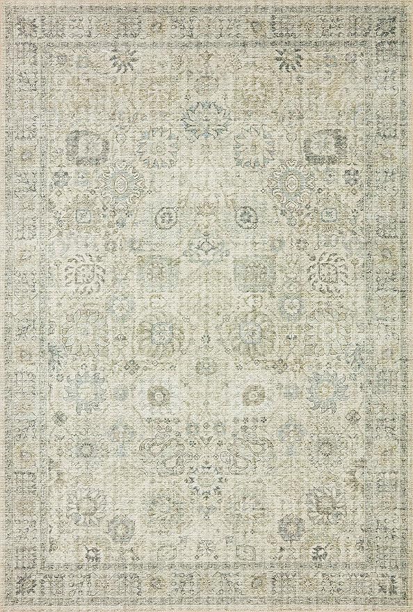 Loloi Skye Collection SKY-14 Natural/Sage 2'-6" x 12'-0" Runner Rug