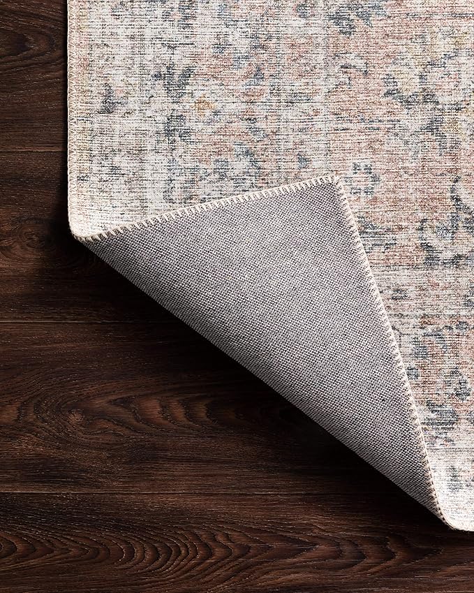 Loloi II Skye Collection SKY-01 Blush/Grey 5'-0" x 7'-6" Area Rug