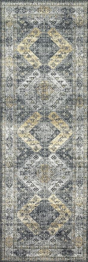 Loloi Skye Collection SKY-09 Graphite/Silver 6'-0" x 6'-0" Round Area Rug
