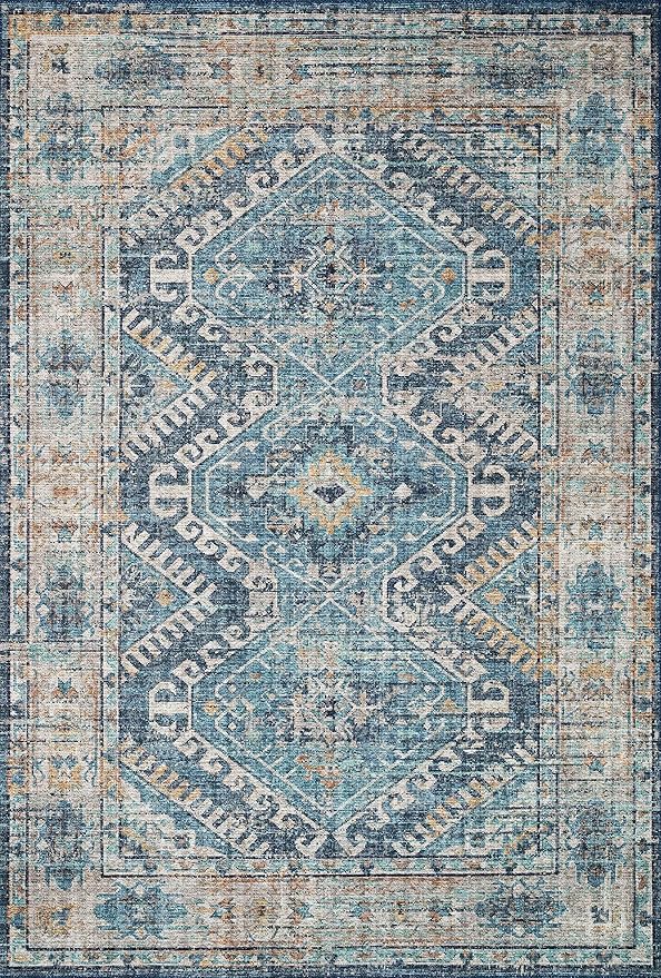 Loloi II Skye Collection SKY-03 Denim/Natural 2'-3" x 3'-9" Accent Rug